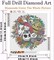 DIY 5D Diamond Art Paint with Round Diamonds Full Dril Gem Halloween Art Painting Kit for Home Wall Decor Gifts 14x14inch